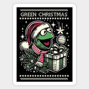 Green Christmas Magnet